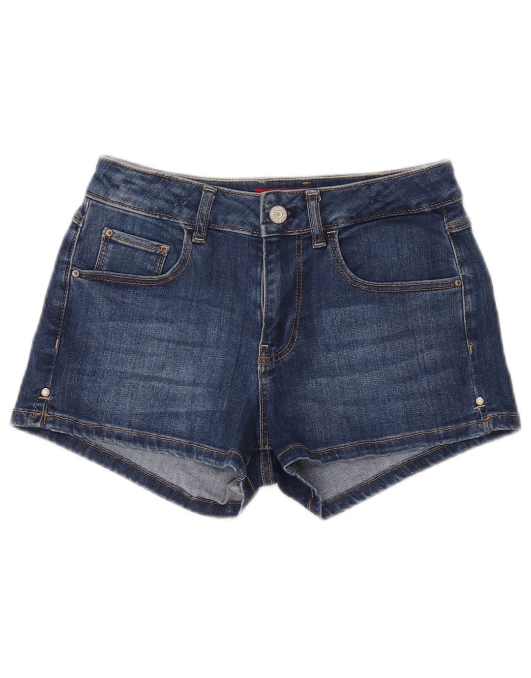 Guess Womens Denim Shorts W26 Small Blue Polyester