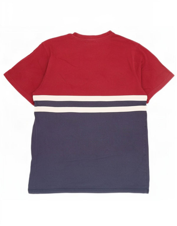 Camiseta masculina Ellesse Top pequeno bloco colorido azul marinho