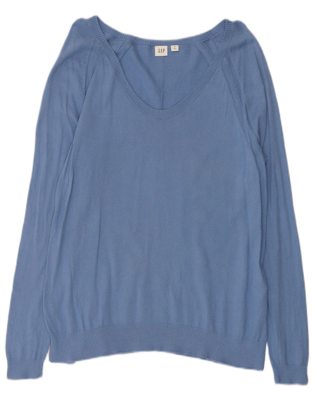 Gap Pull col V pour femme UK 14 Bleu moyen Coton