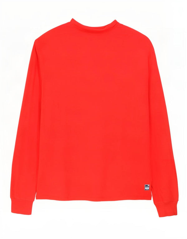 Champion Haut à manches longues pour homme en coton rouge Taille L