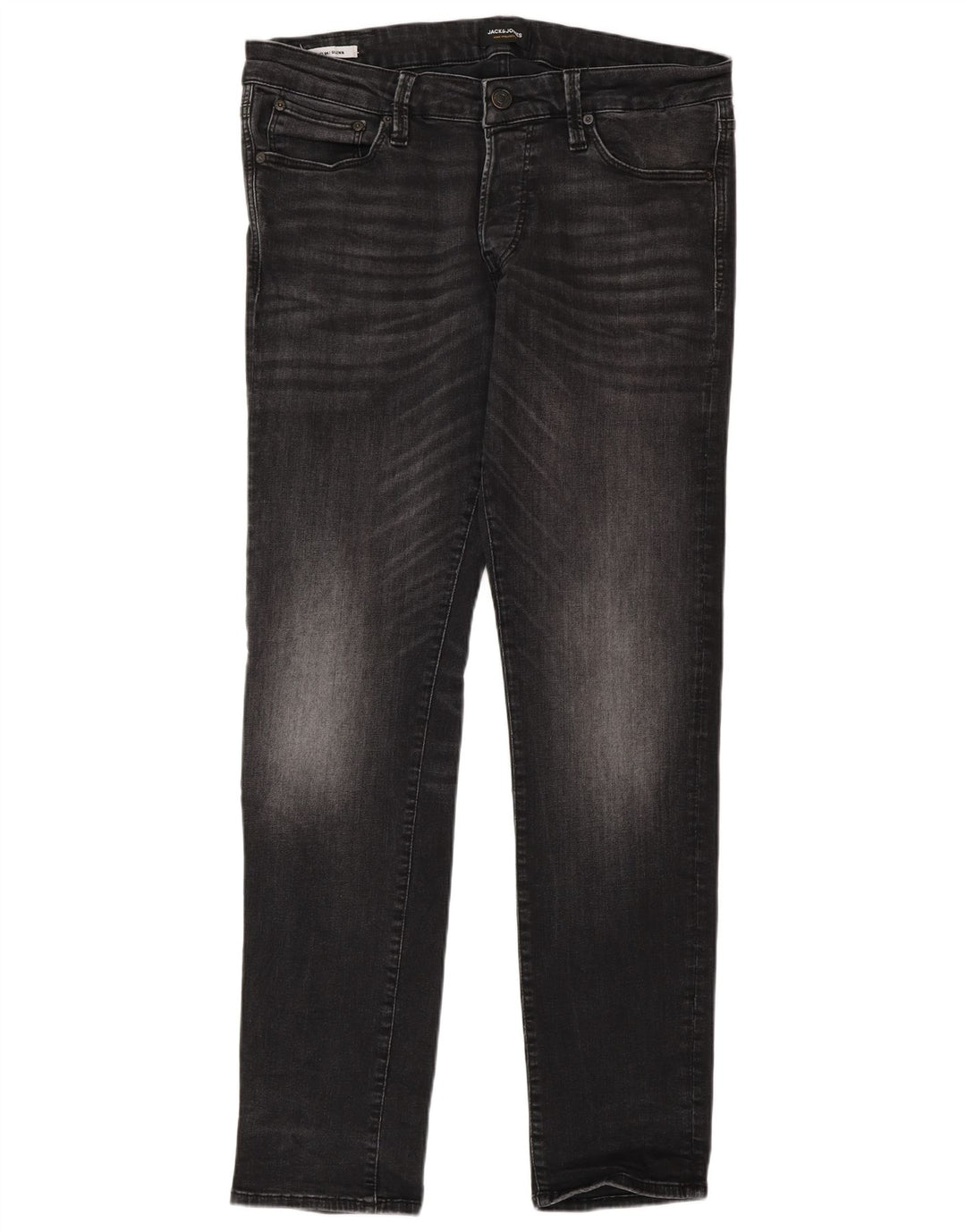 Jack & Jones Herre GLENN Slim Jeans W34 L32 Grå Bomuld