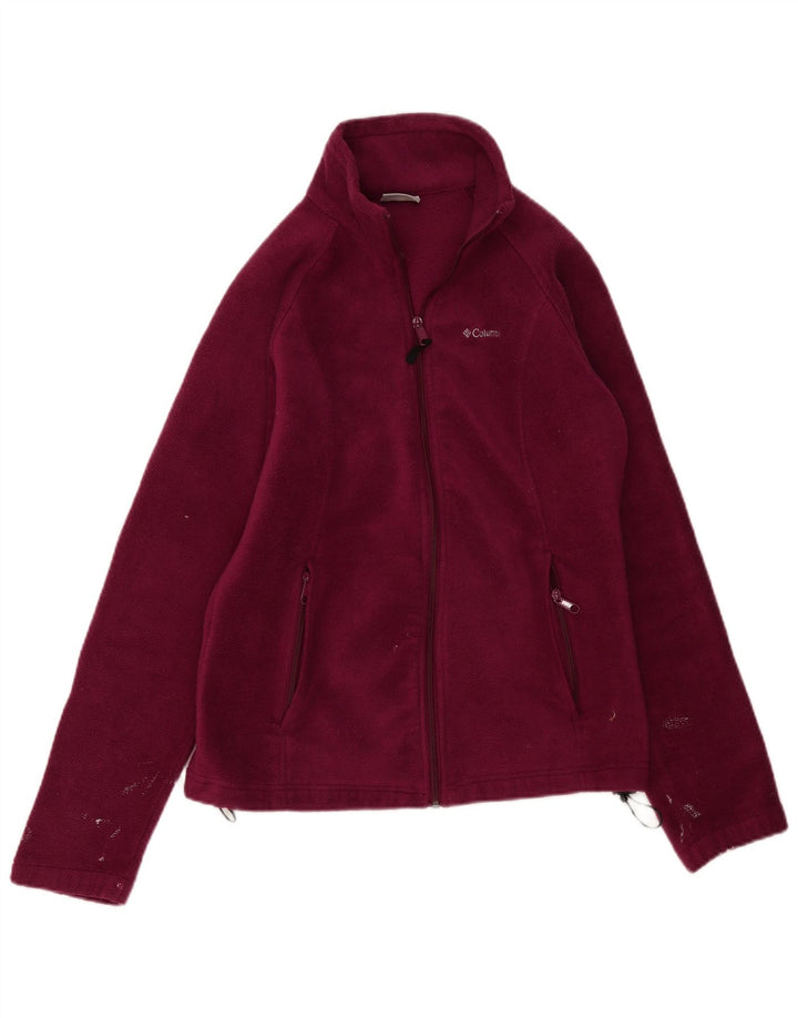 Giacca in pile da donna COLUMBIA UK 14 Large Viola Poliestere