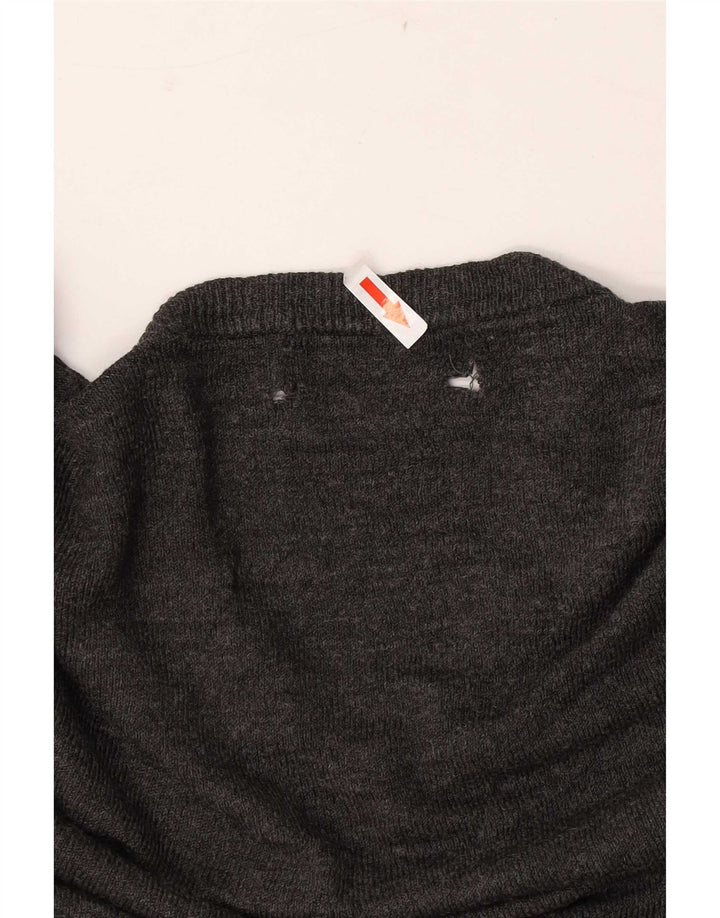 Maglione da uomo con scollo a V Marks & Spencer grande acrilico grigio