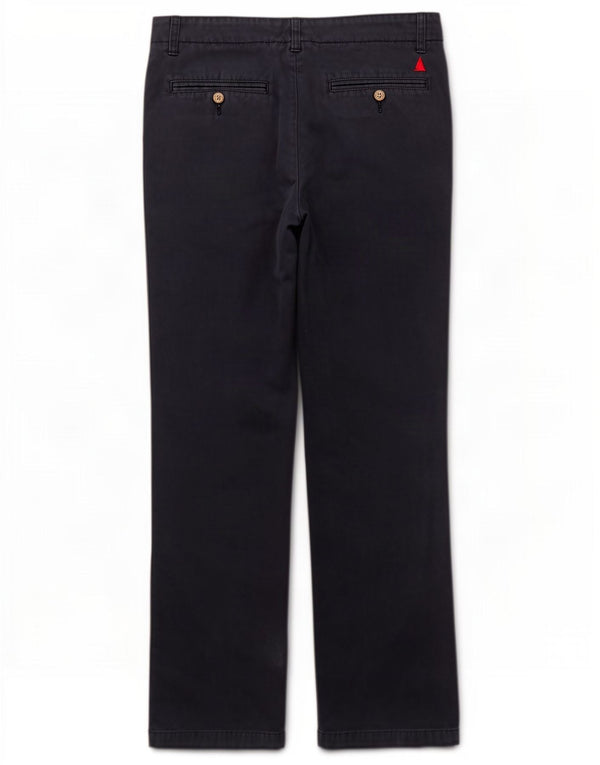 Pantaloni chino dritti da uomo Musto W34 L31 cotone blu navy