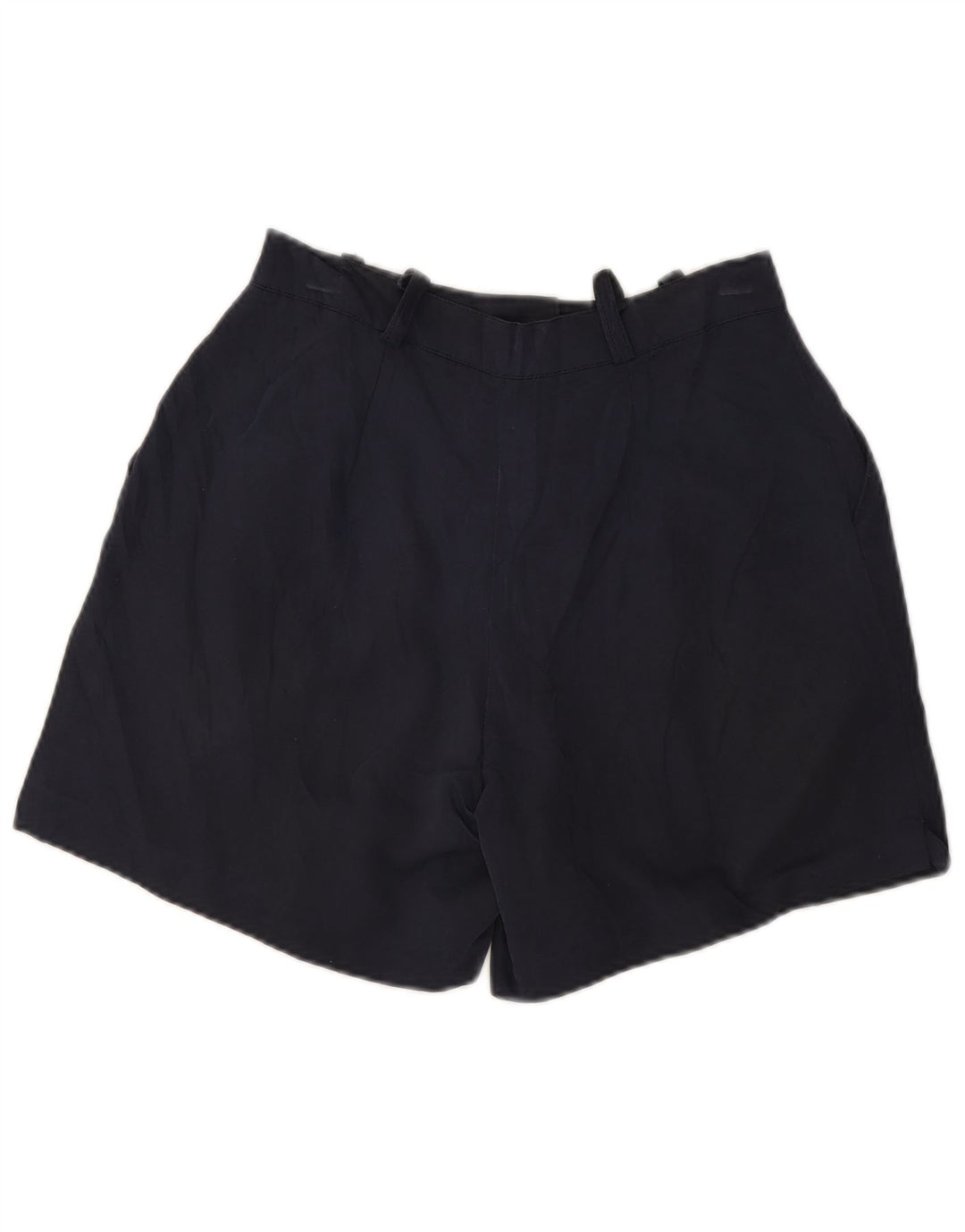 VINTAGE Womens Pegged Chino Shorts IT 44 Medium W27 Navy Blue Viscose