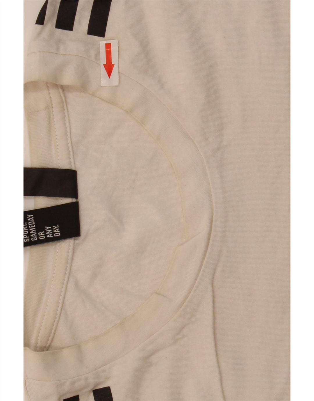 Adidas Mens T-Shirt Top Medium White Cotton