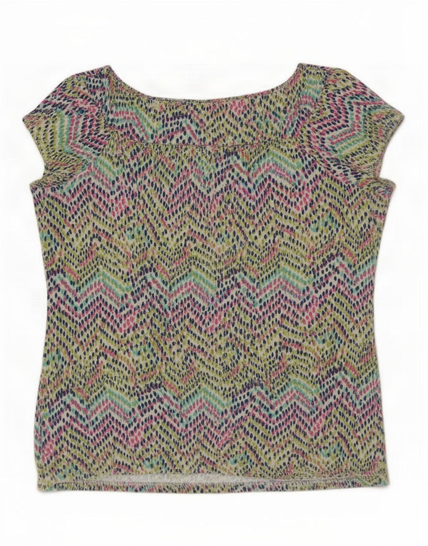 M&Co Blusa para mujer Top UK 40 Medio Viscosa geométrica multicolor