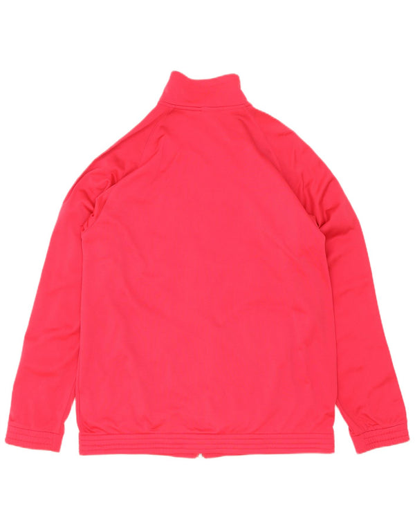 Giacca superiore della tuta da ragazza Adidas 15-16 anni Poliestere color block rosa