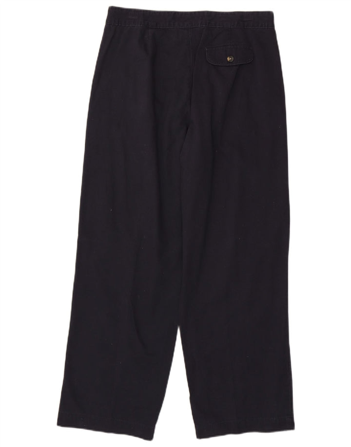 Pantaloni da abito dritti color kaki da donna Lee US 8 Medium W30 L28 Blu Navy