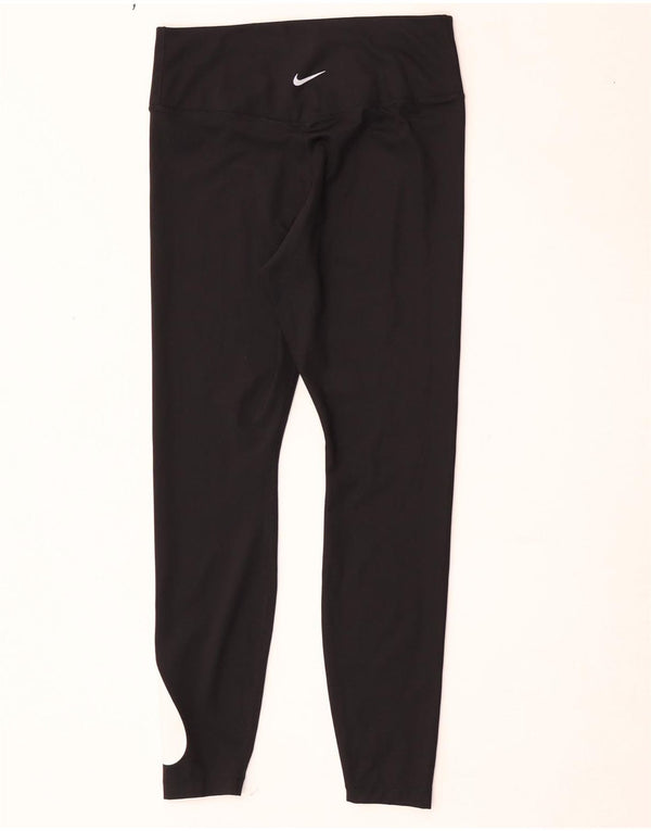 Nike Leggings gráficos Dri Fit para mujer UK 44 Mediano Negro Poliéster