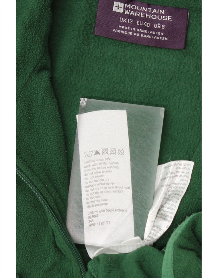 Mountain Warehouse Mens Fleece Gilet UK 12 Medium Green Polyester