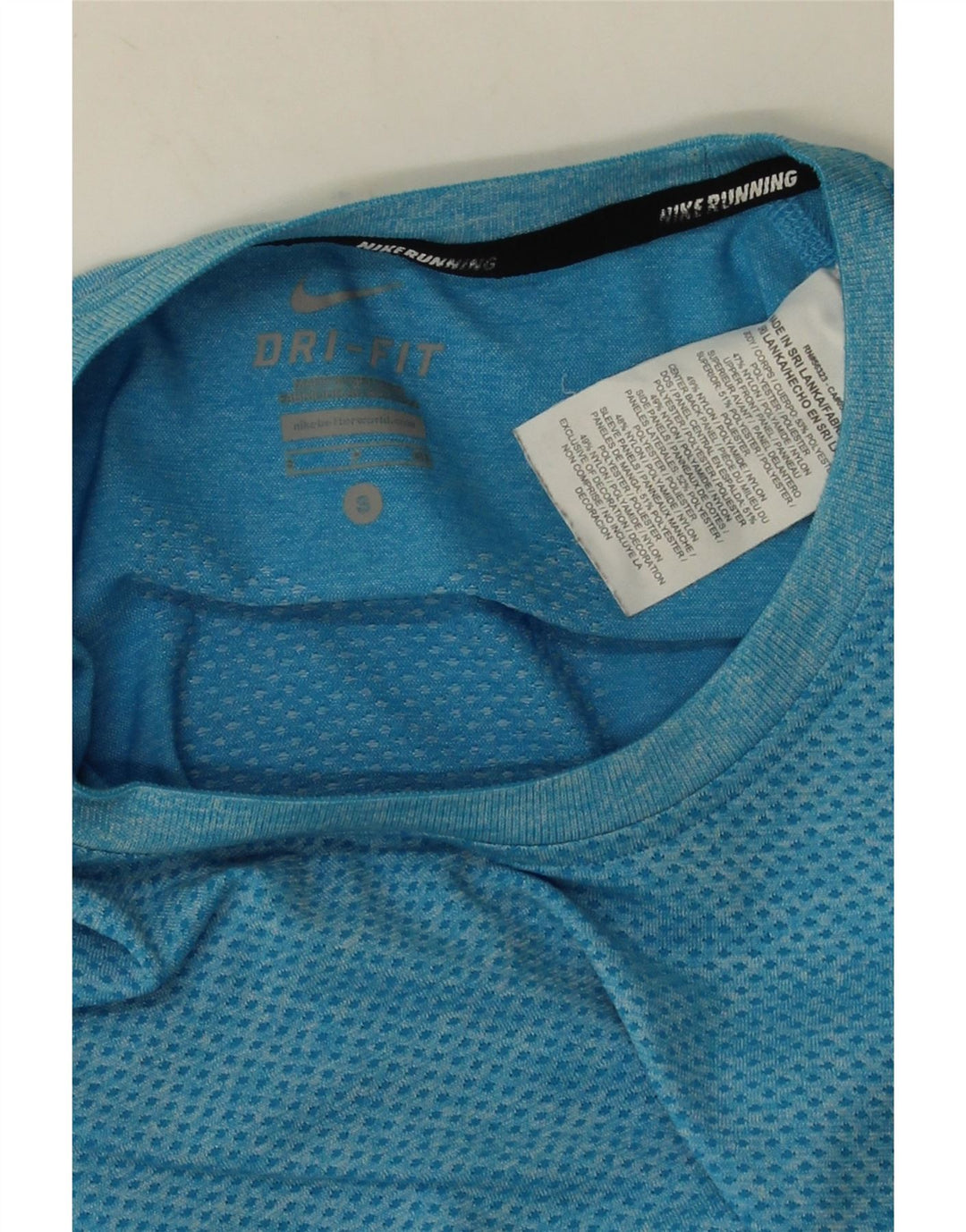 T-shirt Nike Dri Fit da uomo, piccola, in poliestere chiazzato blu
