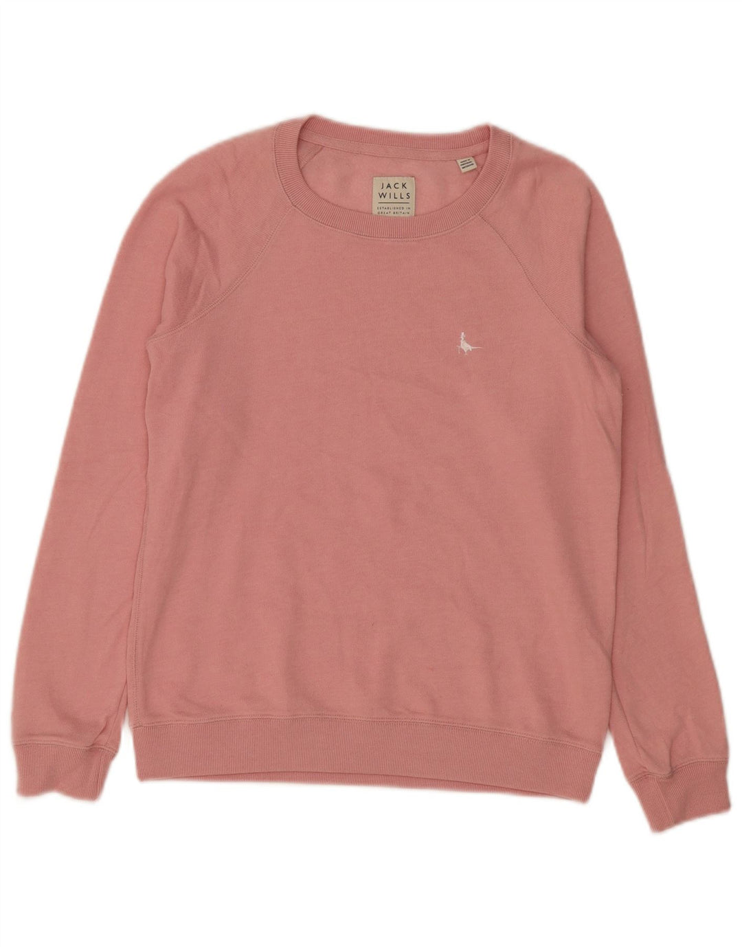 Jack Wills Womens Sweatshirt Jumper UK 10 Small Pink Cotton
