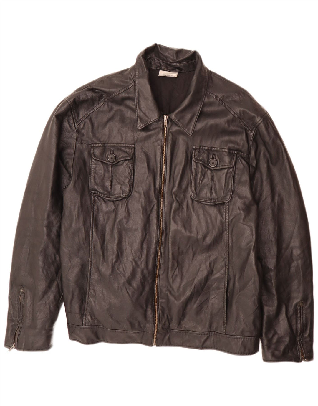 I Extenso Herre Læderjakke UK 44 2XL Sort