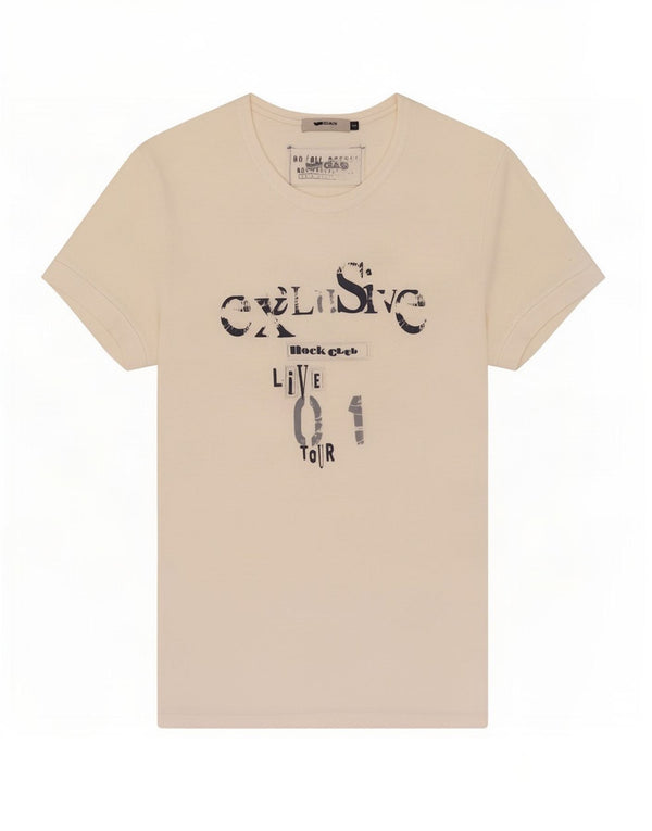 Gas - Camiseta gráfica para hombre, talla pequeña, color blanco