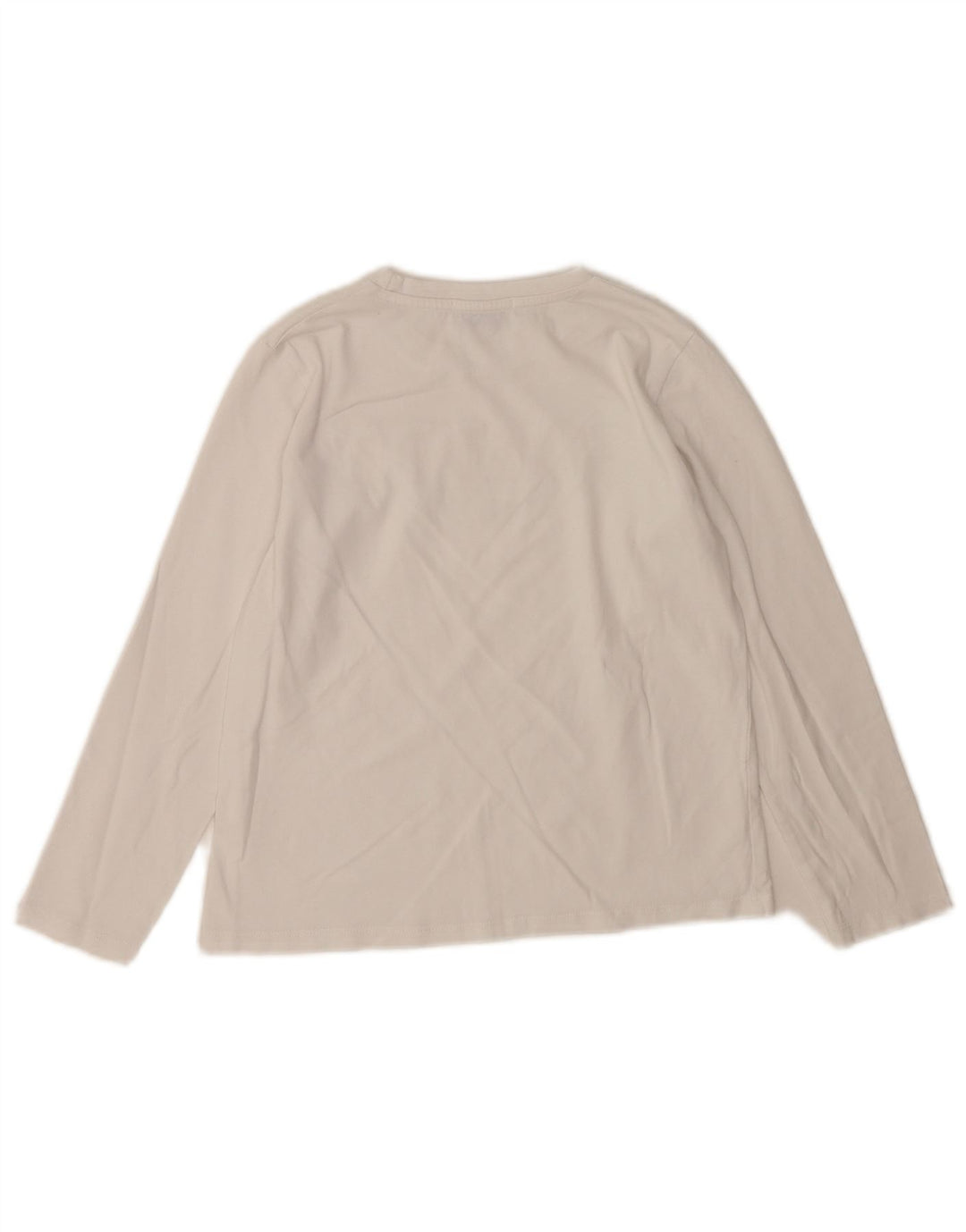 Gaelle Womens Graphic Top Long Sleeve UK 6 XS White