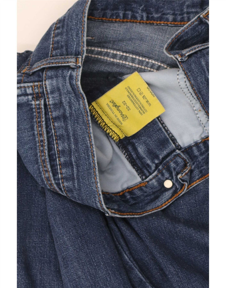 Wrangler Mens Wide Leg Jeans W32 L32 Blue Cotton