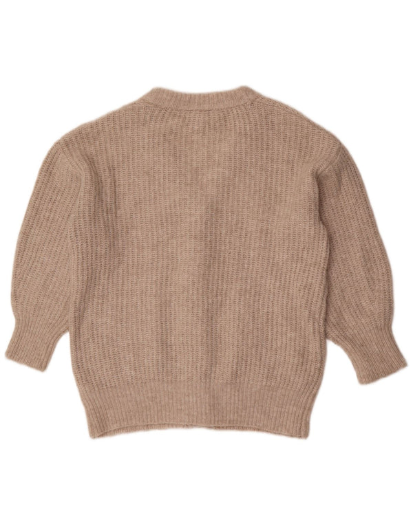Joules Damen-Strickjacke in Übergröße, Gr. 8, Beige, Polyester