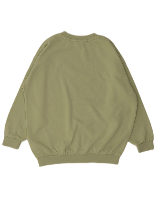Felpa Nike Bambina Maglia 12-13 Anni Large Verde Cotone