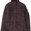 Barbour Quiltet Utility Jacket til kvinder UK 12 Medium Sort