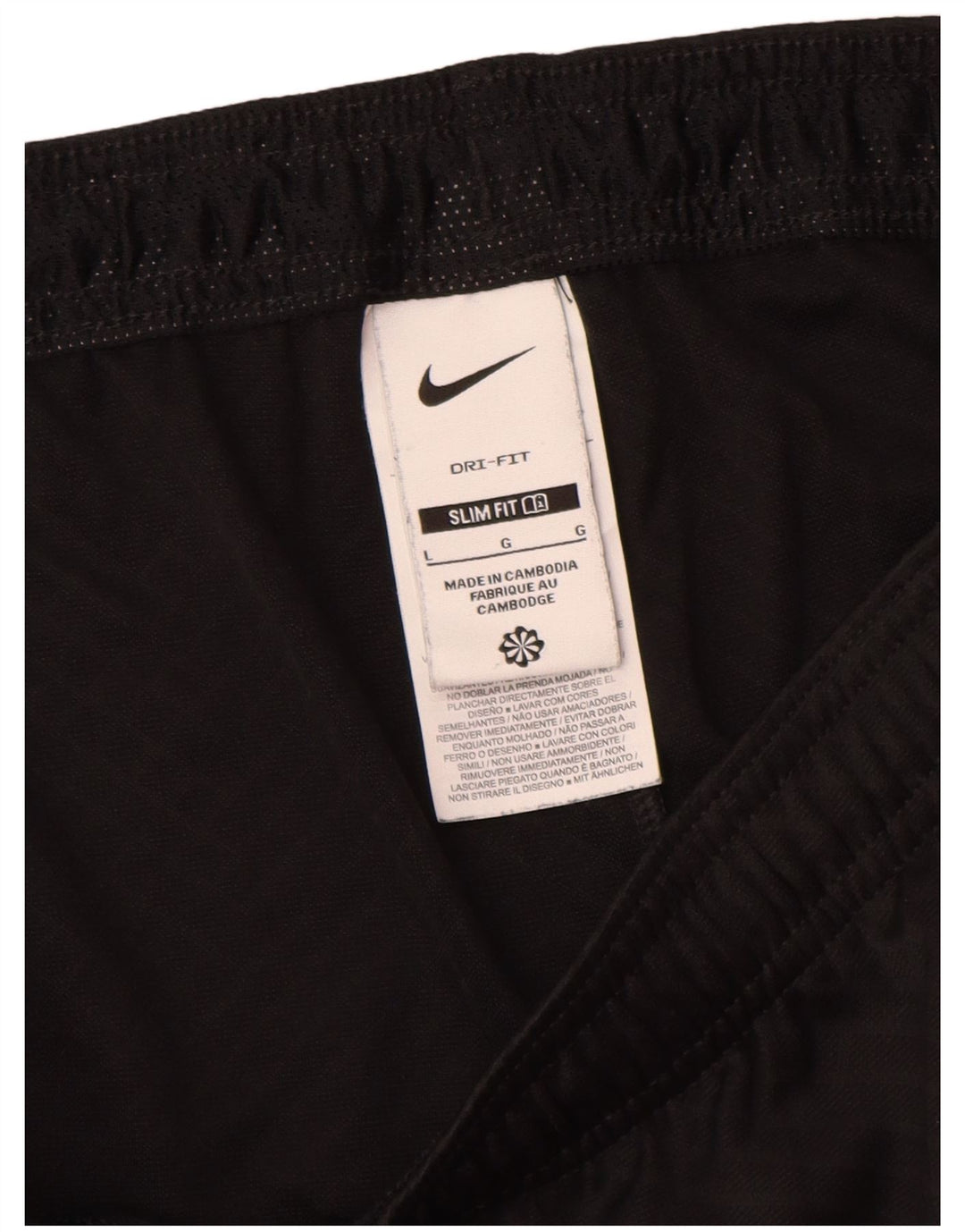 Nike Mens Climalite Slim Fit Sport Shorts Large Black Colourblock Polyester