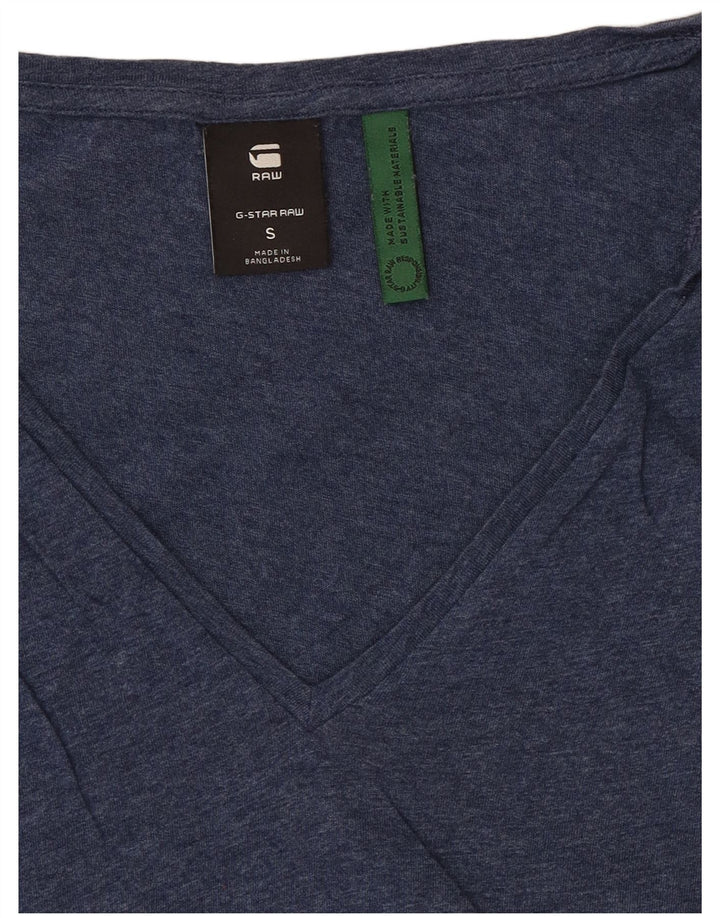 G-Star Damen Top Langarm UK 10 Small Marineblau