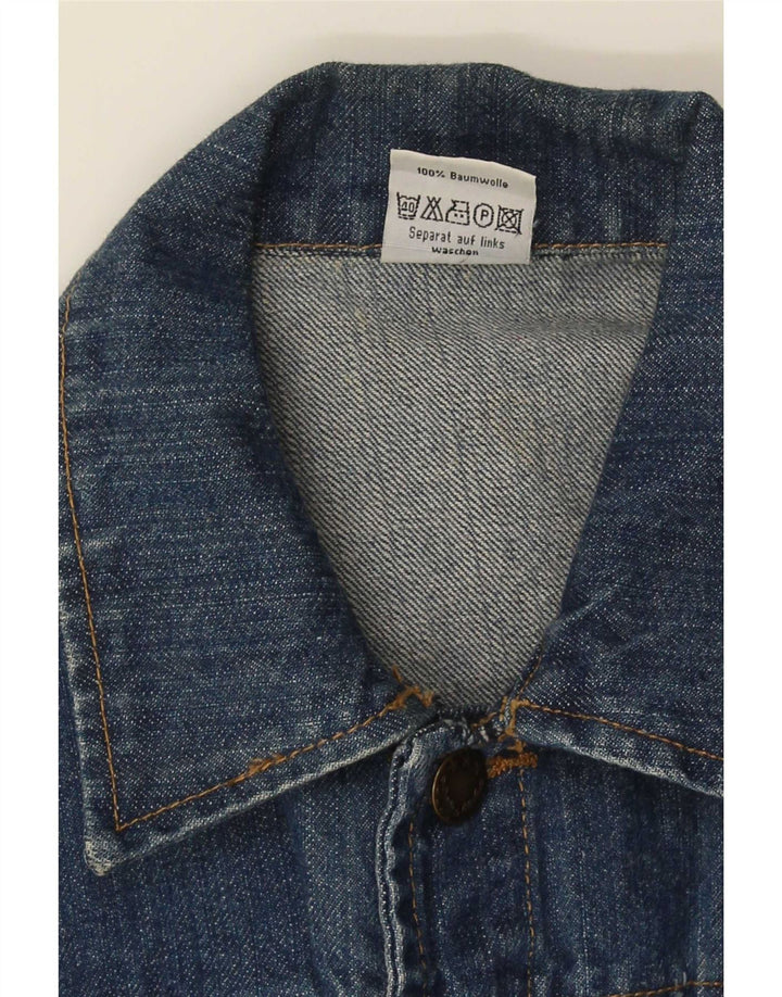 Camargue Mens Denim Jacket IT 48/50 Medium Blue Cotton
