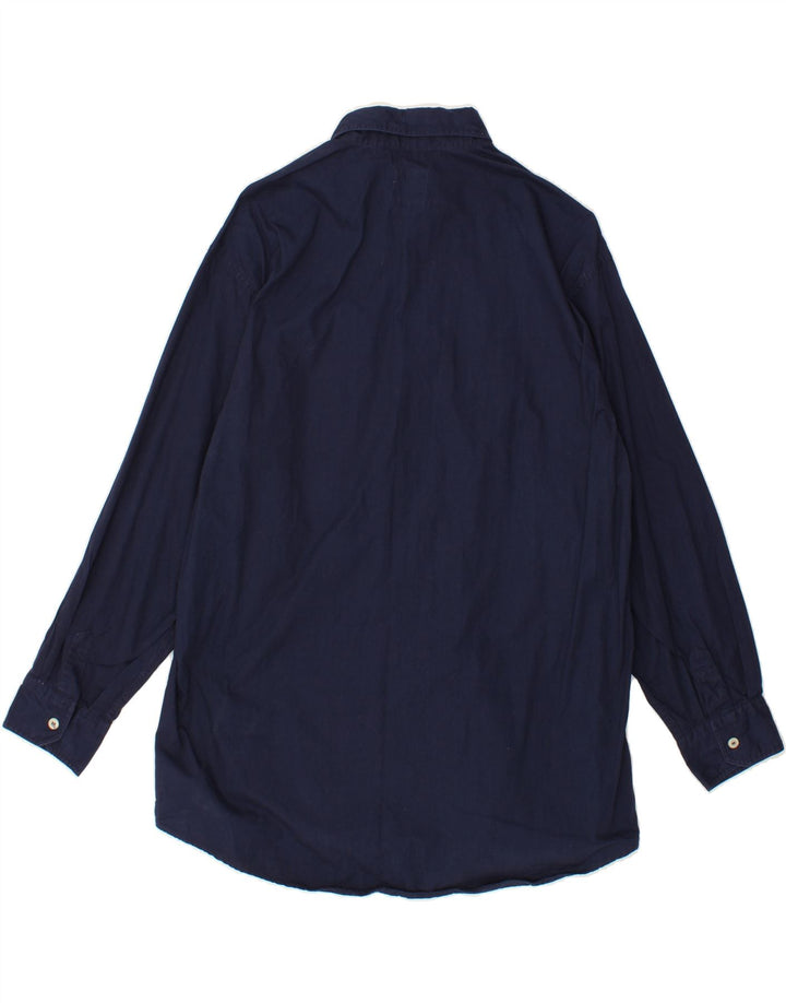RIFLE Mens Shirt Medium Navy Blue Cotton Vintage Rifle and Second-Hand Rifle from Messina Hembry 