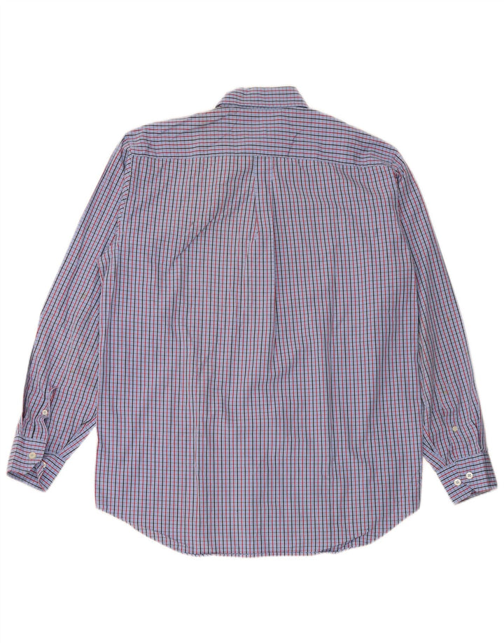 ELLESSE Herreskjorte Medium Blue Ternet Bomuld