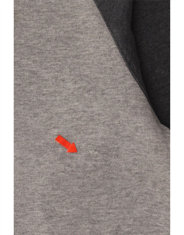 Adidas hættetrøje med lynlås til mænd Medium Grey Flecked Bomuld
