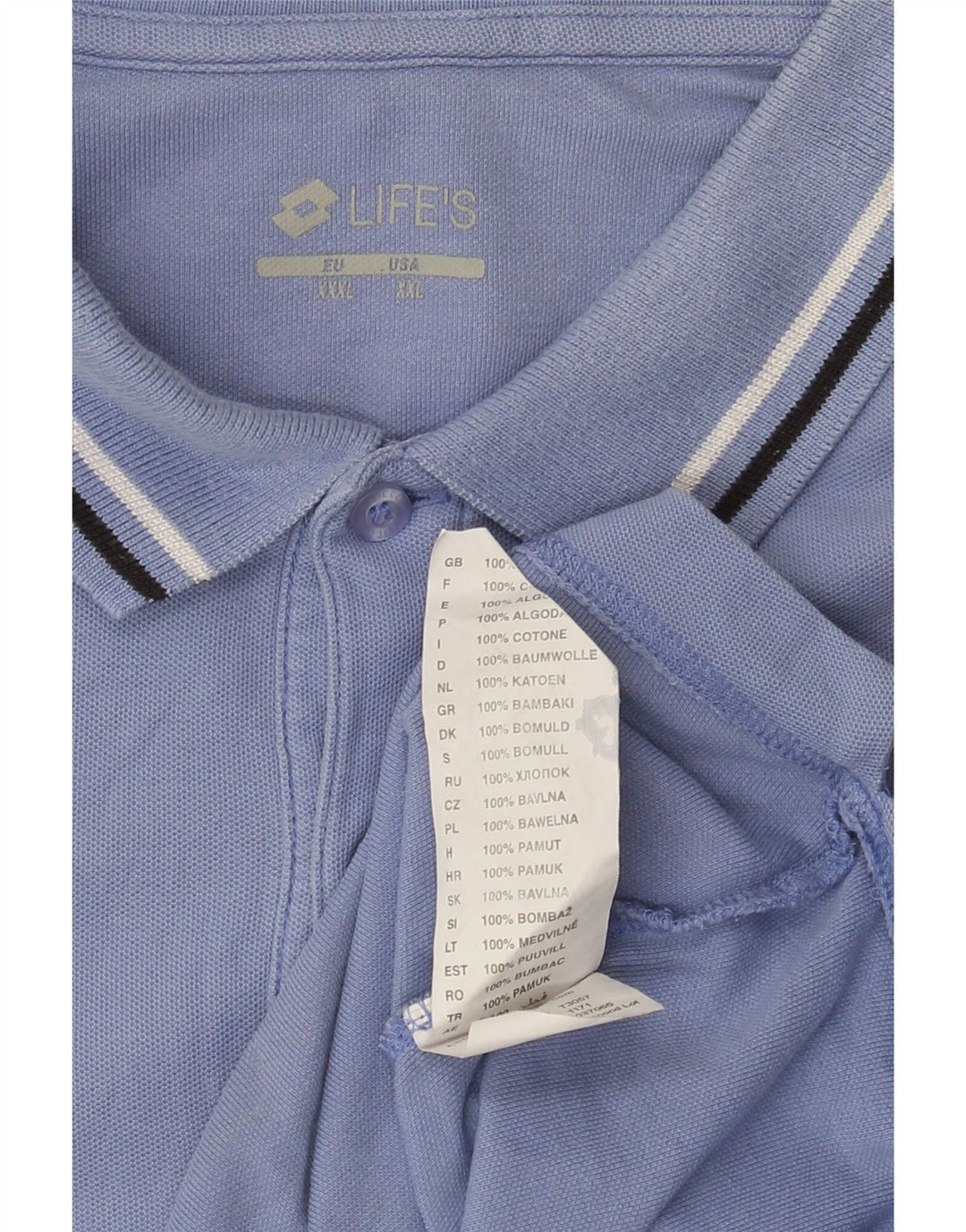 Camisa polo masculina LOTTO 2XL algodão roxo