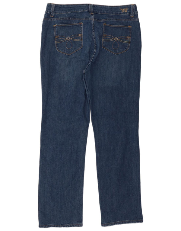 Lee Womens Perfect Fit Straight Jeans US 18 2XL W38 L31 Blue Cotton
