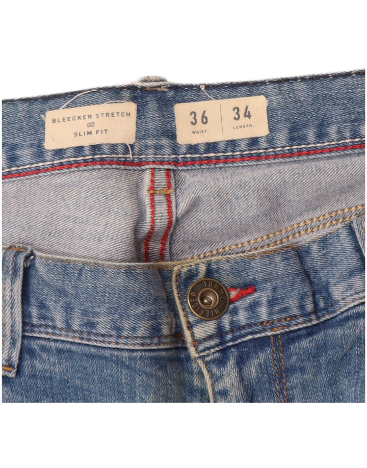 Tommy Hilfiger Mens Bleecker Slim Jeans W36 L30 Blue Cotton