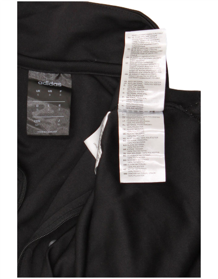 ADIDAS Mens Climalite Zip Neck Pullover Tracksuit Top Small Black