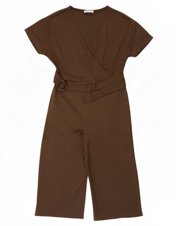 Zara Womens Trafaluc Macacão Reino Unido 12 Médio Caqui