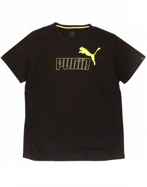 Puma férfi grafikus póló felső 2XL fekete pamut