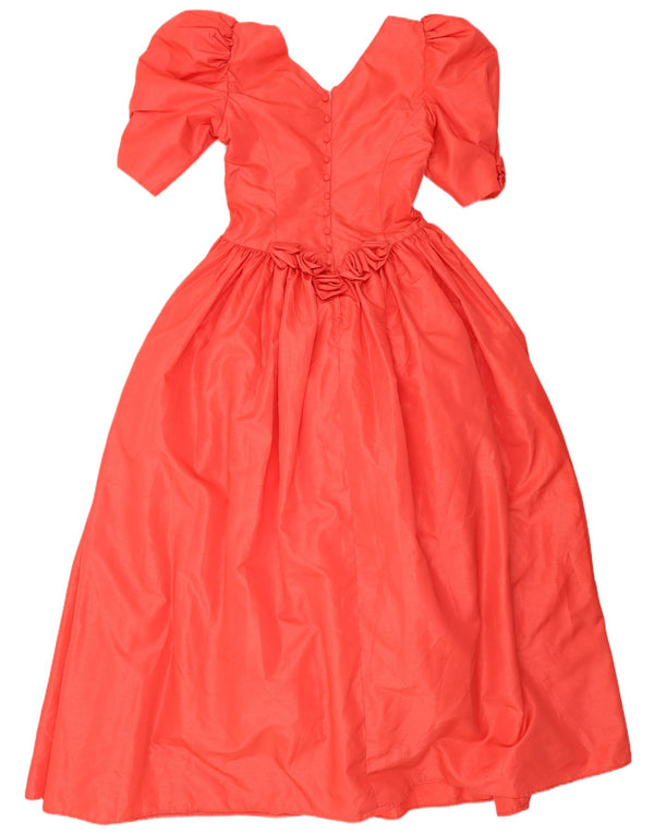 Vintage damska sukienka Maxi Princess UK 10 Small Pink