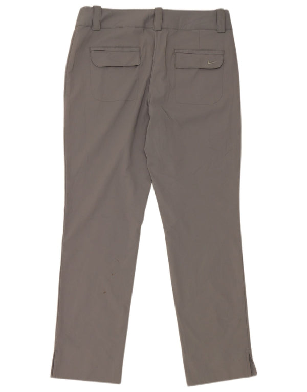 Pantaloni chino dritti Nike da donna Dri Fit UK 10 Small W30 L28 Grigi