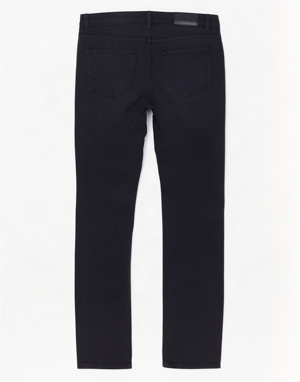 Reiss Mens Drake Straight Casual Trousers W34 L32 Navy Blue Cotton