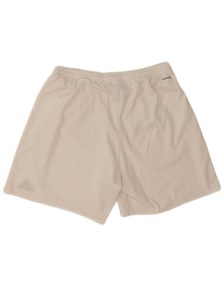 Adidas Mens Aeroready Sport Shorts Large  White Polyester