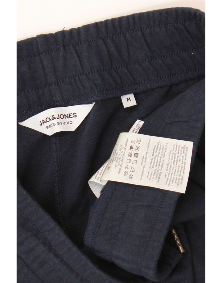 Jack & Jones Mens Graphic Sport Shorts Medium Navy Blue Cotton