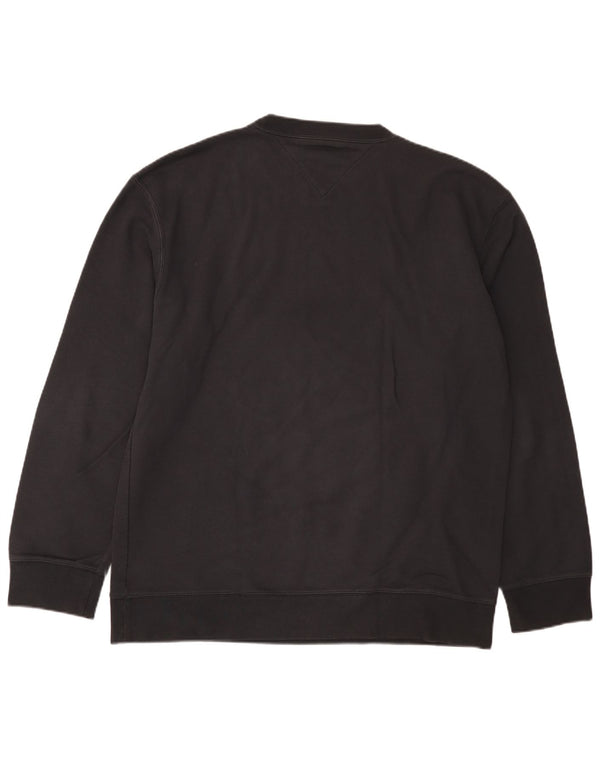 Tommy Hilfiger Herren Sweatshirt Pullover XL Schwarz Baumwolle