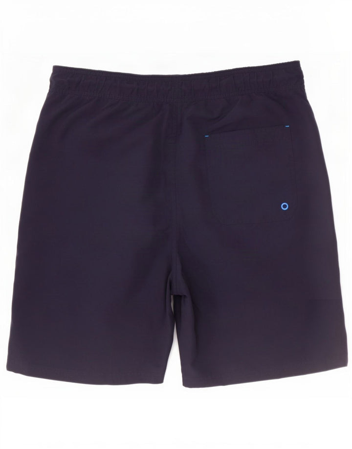 Mckenzie Mens Graphic Swimming Shorts Medium Navy Blue Polyester