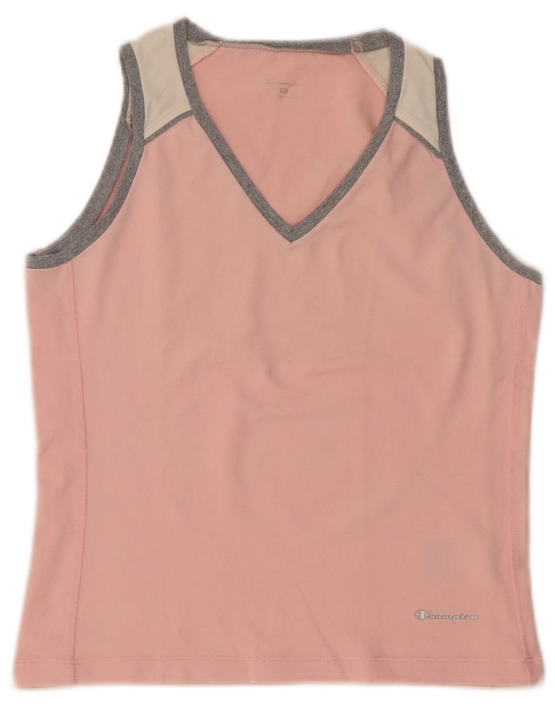 Champion Damen-Trägershirt UK 12 Mittelrosa Colourblock-Polyamid