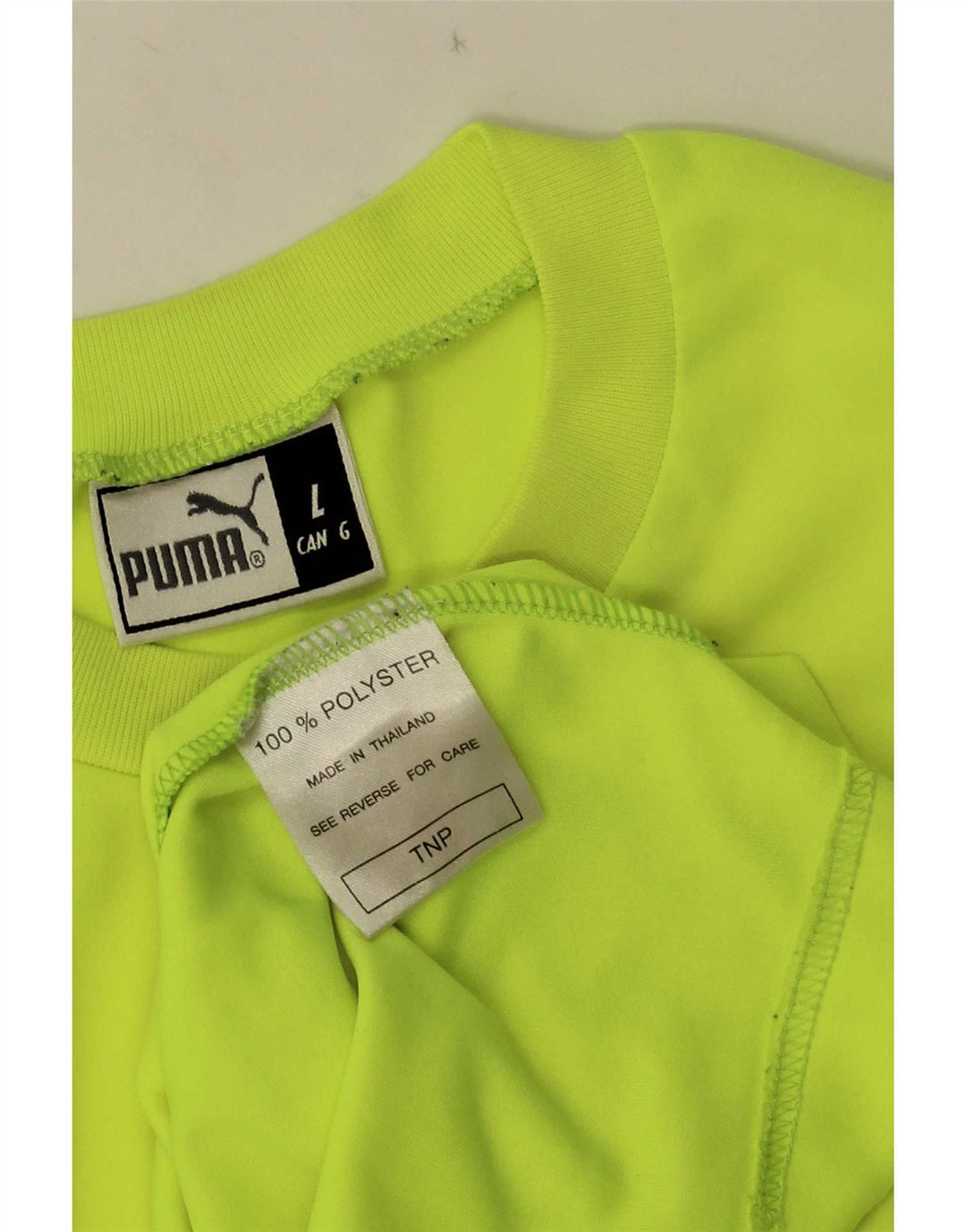 Puma T-shirt grafica da uomo Top Large in poliestere color block giallo