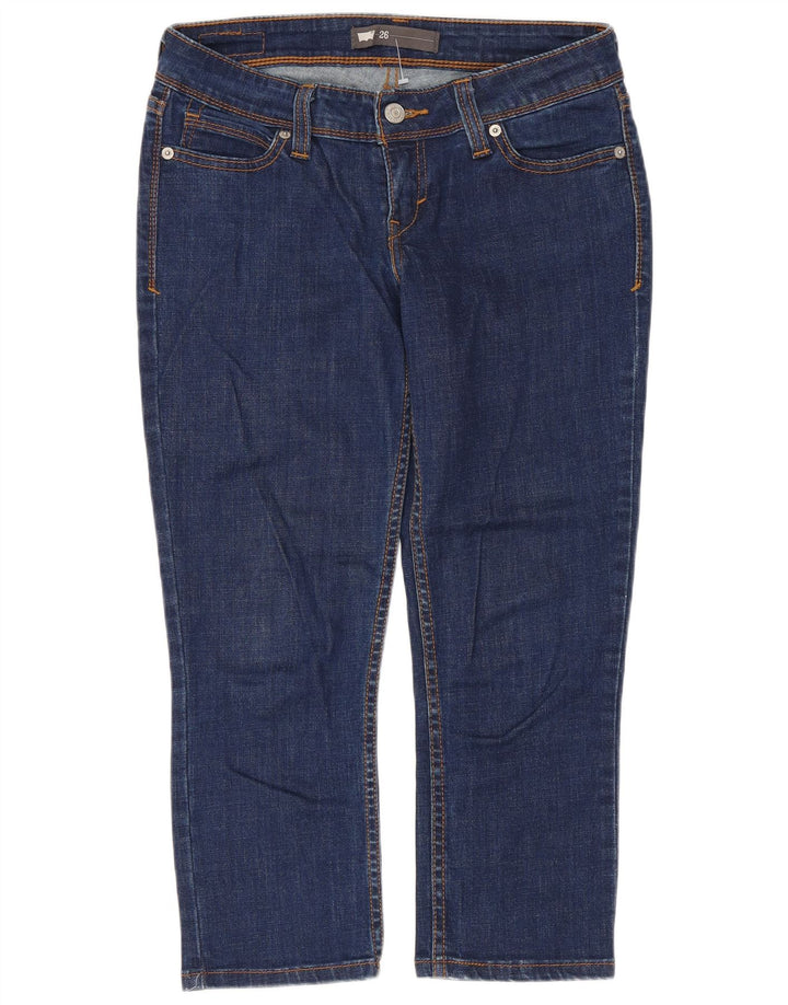Levi's Womens Capri Jeans W26 L21 Navy Blue Cotton