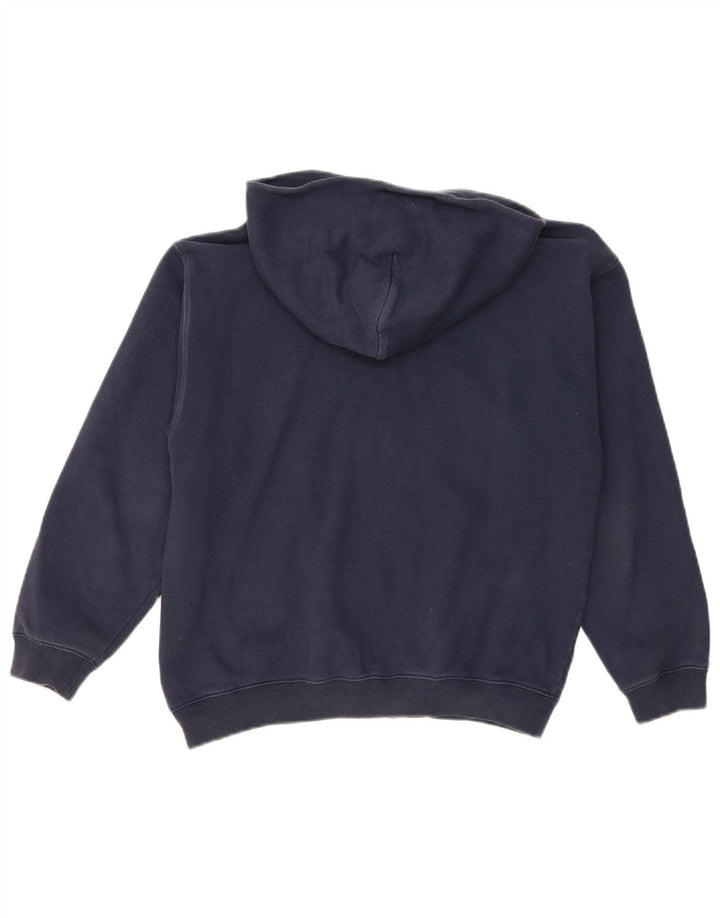 ASICS Boys Zip Hoodie Sweater 11-12 Years Navy Blue