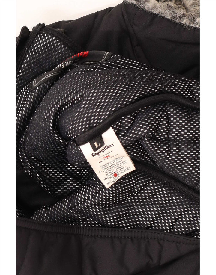 Damska kurtka wiatrówka Refrigiwear UK 14, duża, czarna, poliamidowa