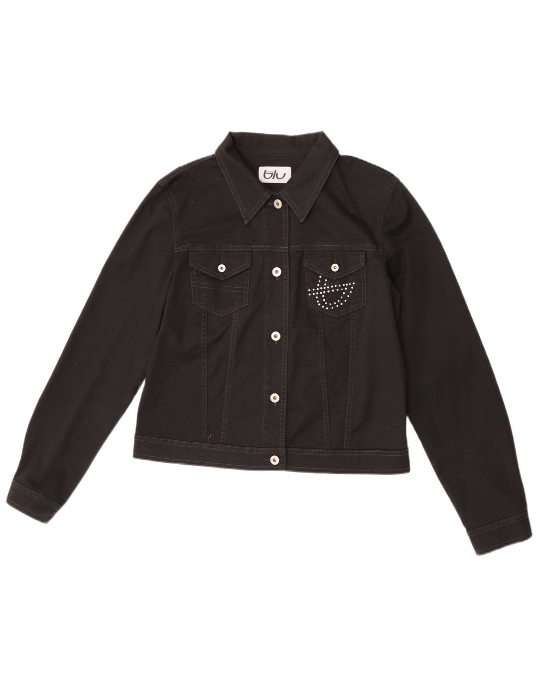 Giubbotto Bomber Donna Byblos IT 50 XL Nero Cotone