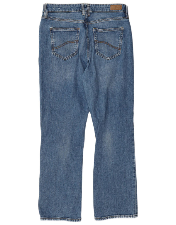 Fat Face Damen High Rise Straight Jeans UK 12 Medium W30 L29 Blaue Baumwolle